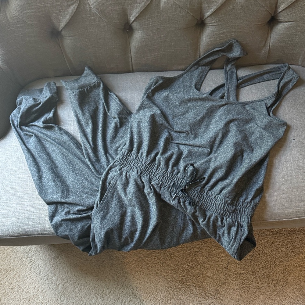 Comfy steel gray Jumpsuit